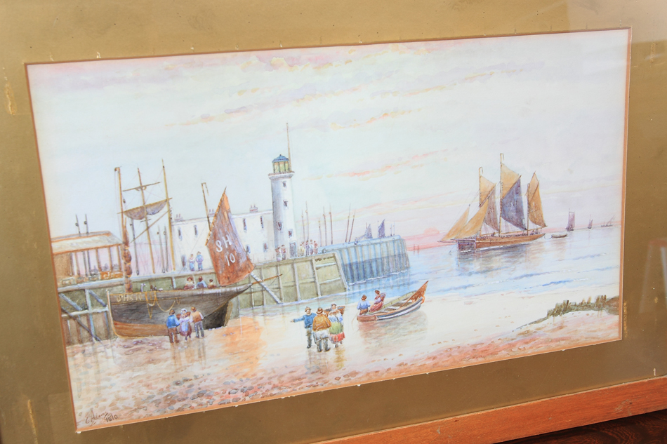A Coastal scene / Water Colour