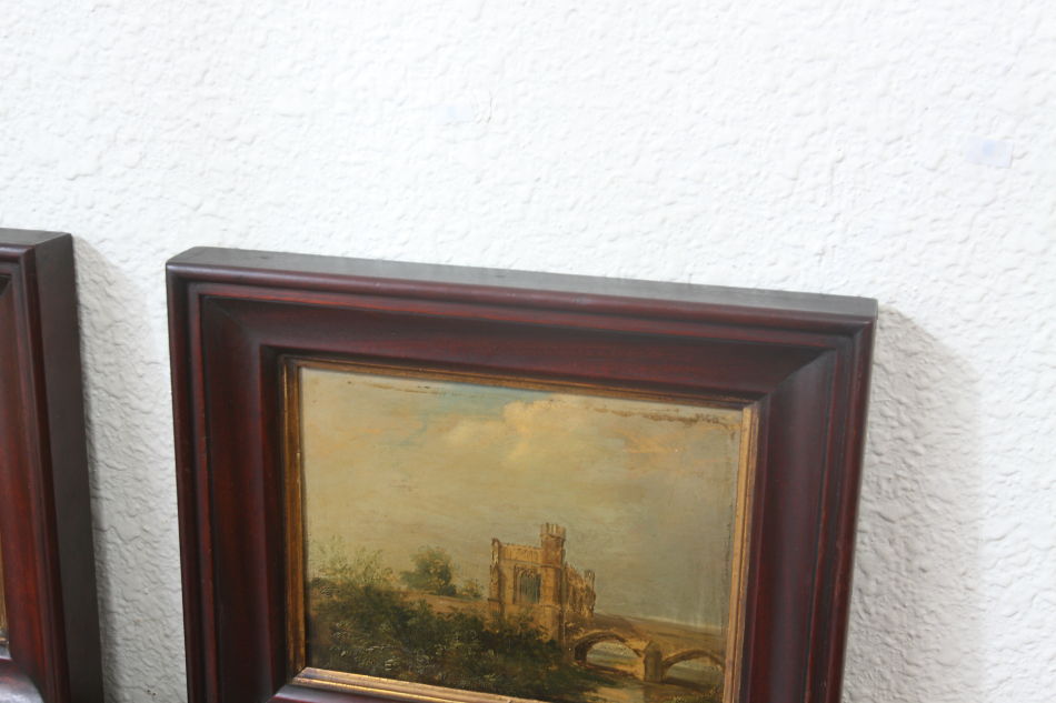 Landscape with a Scottish Castle / Oil painting