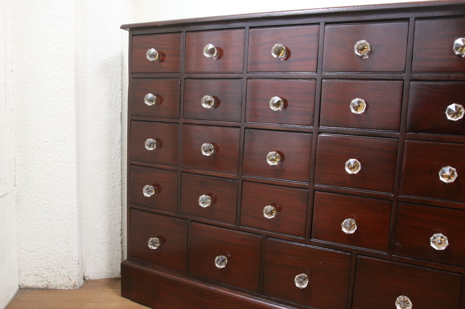 ソリッドマホガニー メディスンチェストmedicine chest