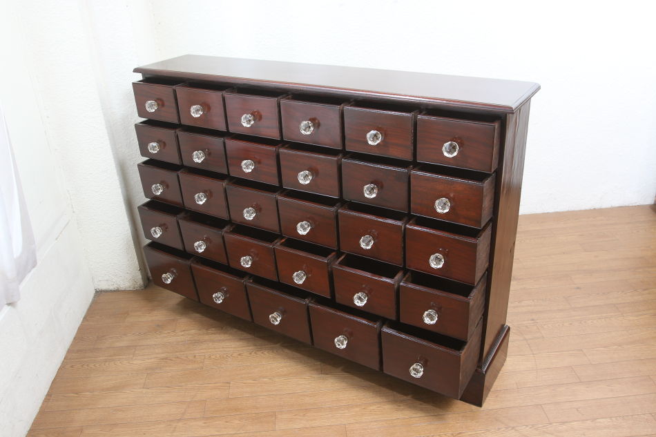 ソリッドマホガニー メディスンチェストmedicine chest