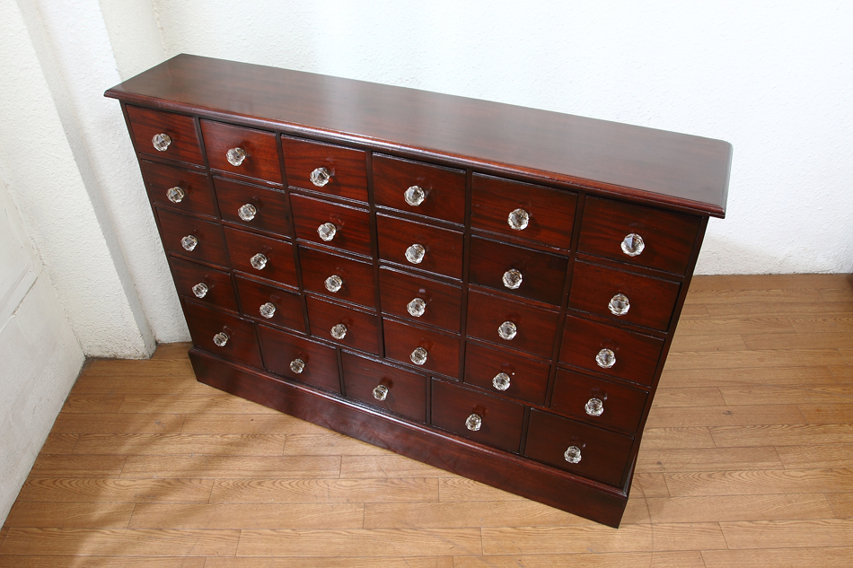 ソリッドマホガニー メディスンチェストmedicine chest