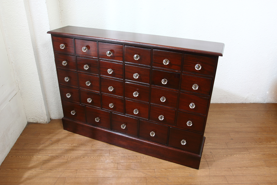 ソリッドマホガニー メディスンチェストmedicine chest