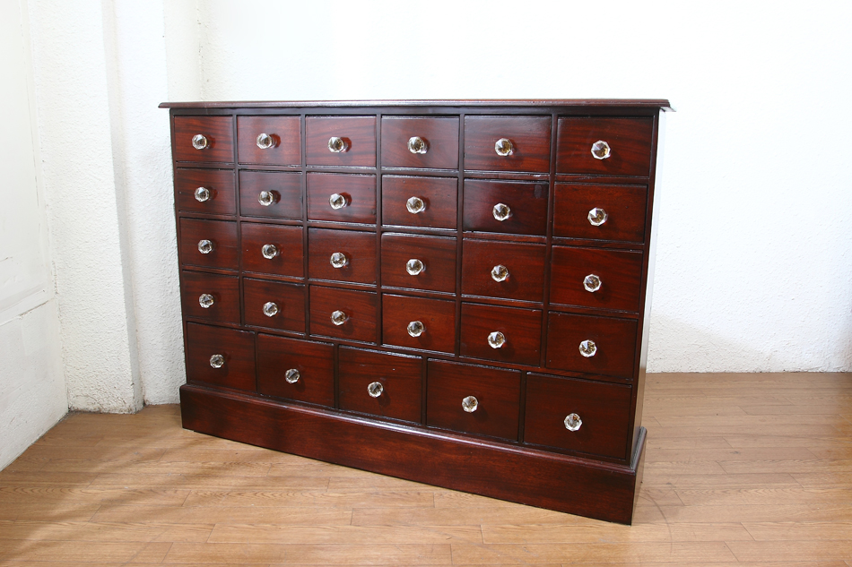 ソリッドマホガニー メディスンチェストmedicine chest