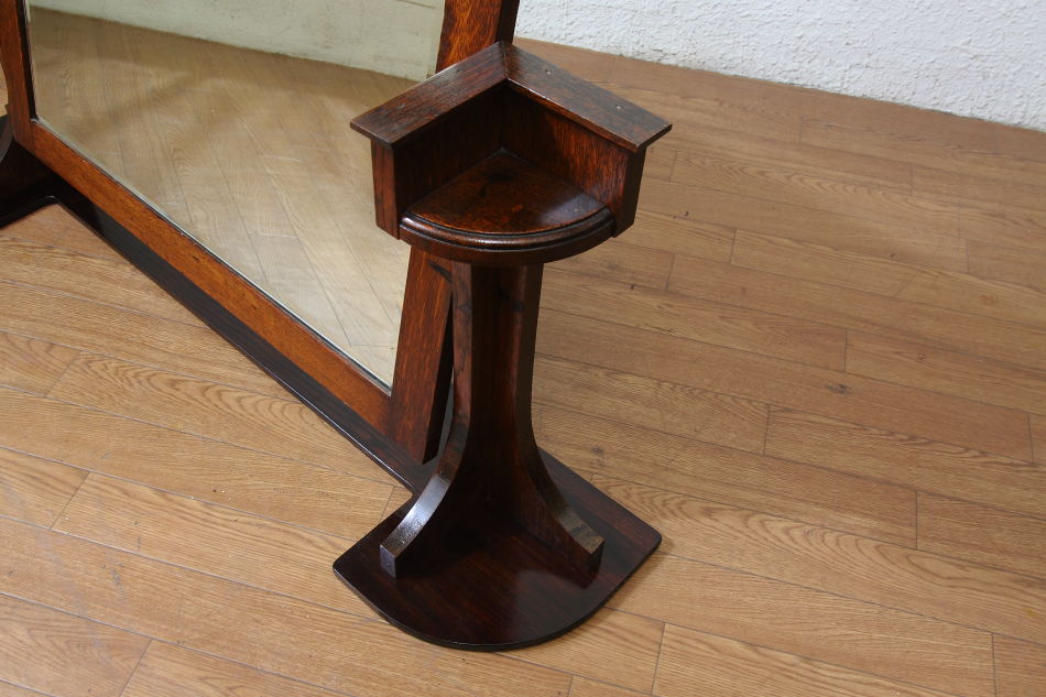 アールヌーヴォーArt Nouveau スタンドオークミラー