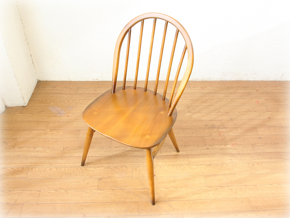 格安得価IZ56867C★ercol フープバックチェア アーコール 英国 ヴィンテージ ウィンザー ダイニングチェア 曲木 椅子 エルム イギリス 木製 ブナ ダイニングチェア