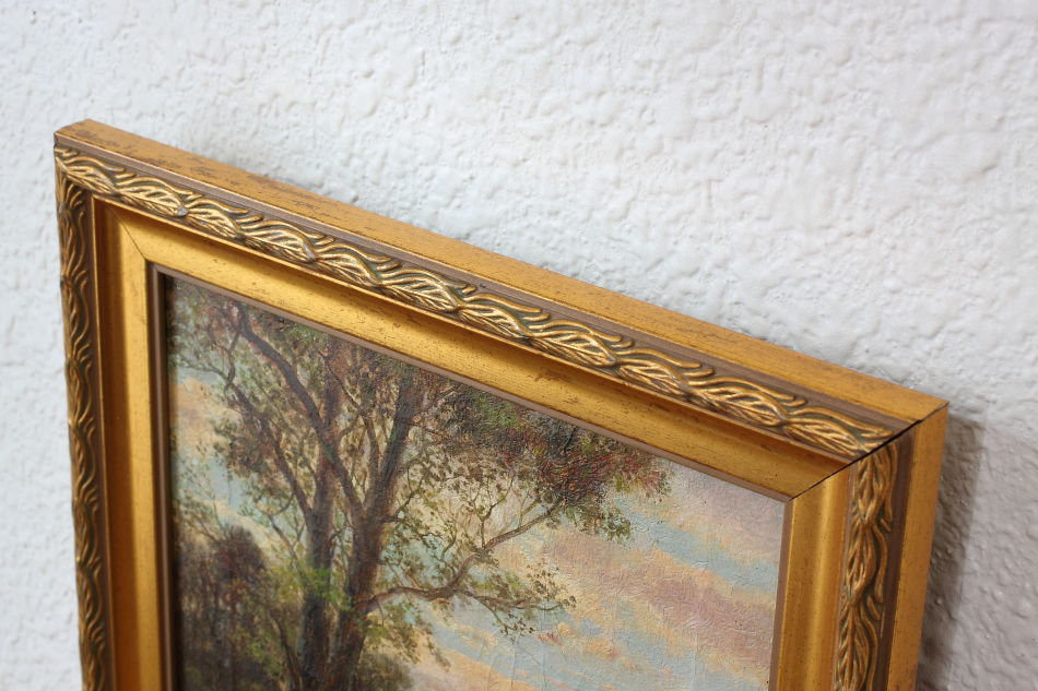 A house in the country / Oil painting
