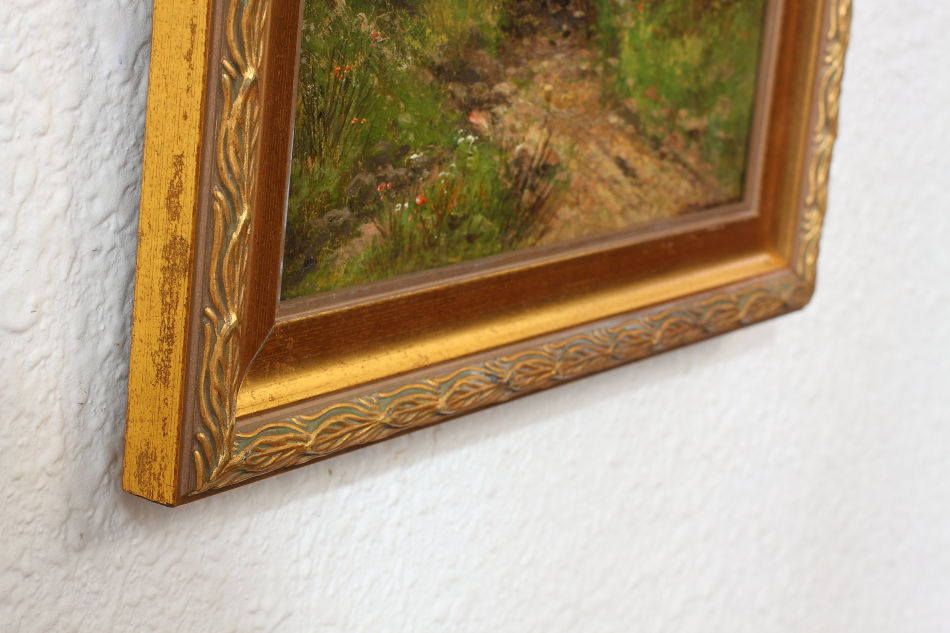 A house in the country / Oil painting