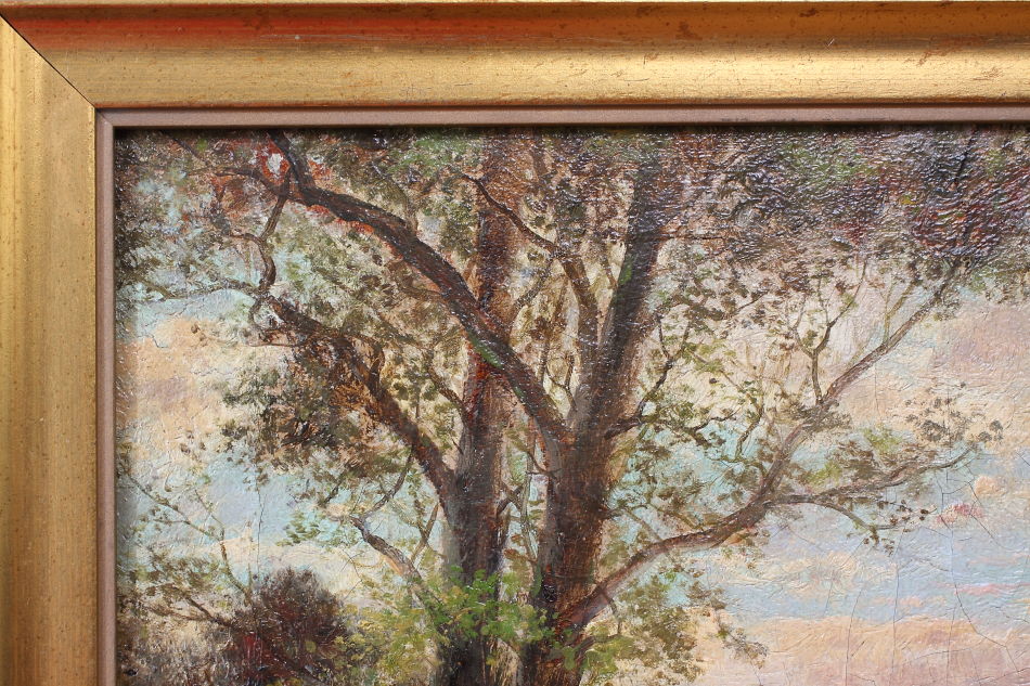 A house in the country / Oil painting