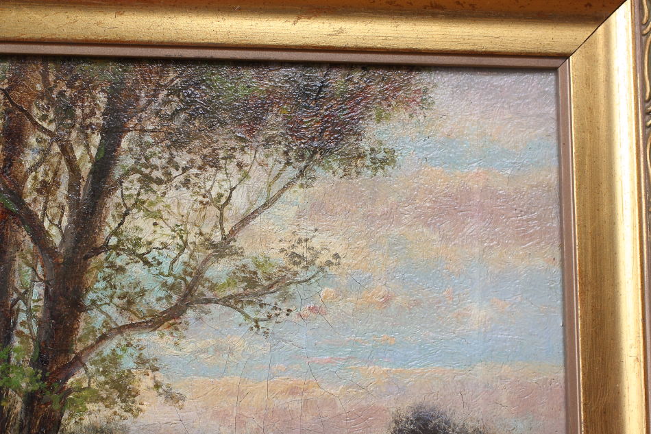 A house in the country / Oil painting
