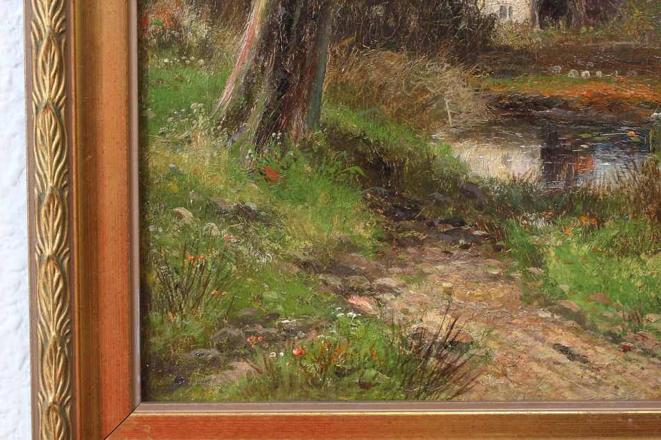 A house in the country / Oil painting