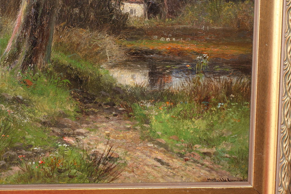 A house in the country / Oil painting
