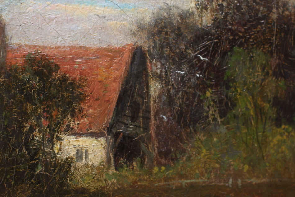 A house in the country / Oil painting