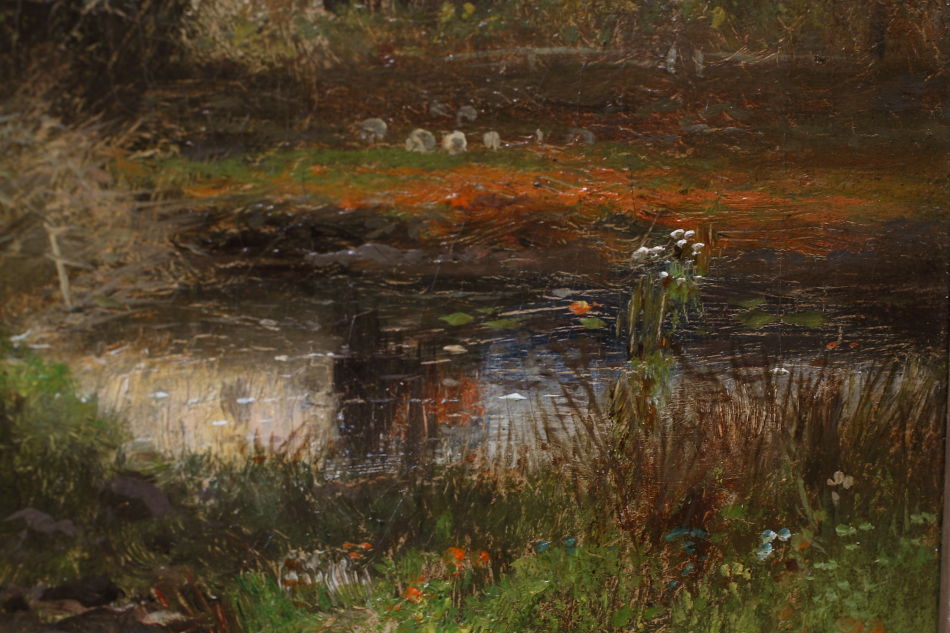 A house in the country / Oil painting