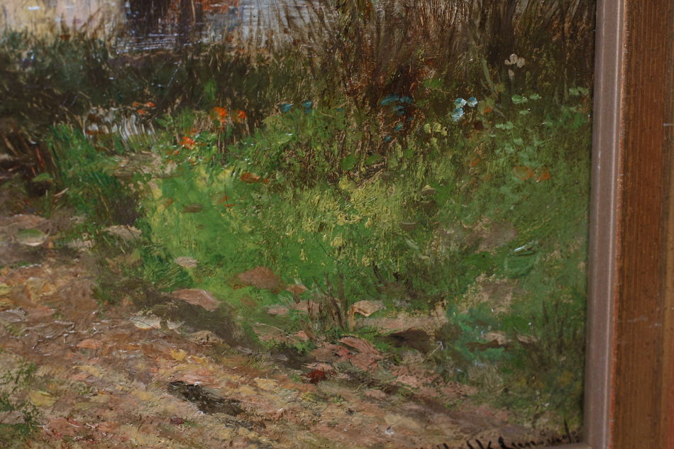 A house in the country / Oil painting