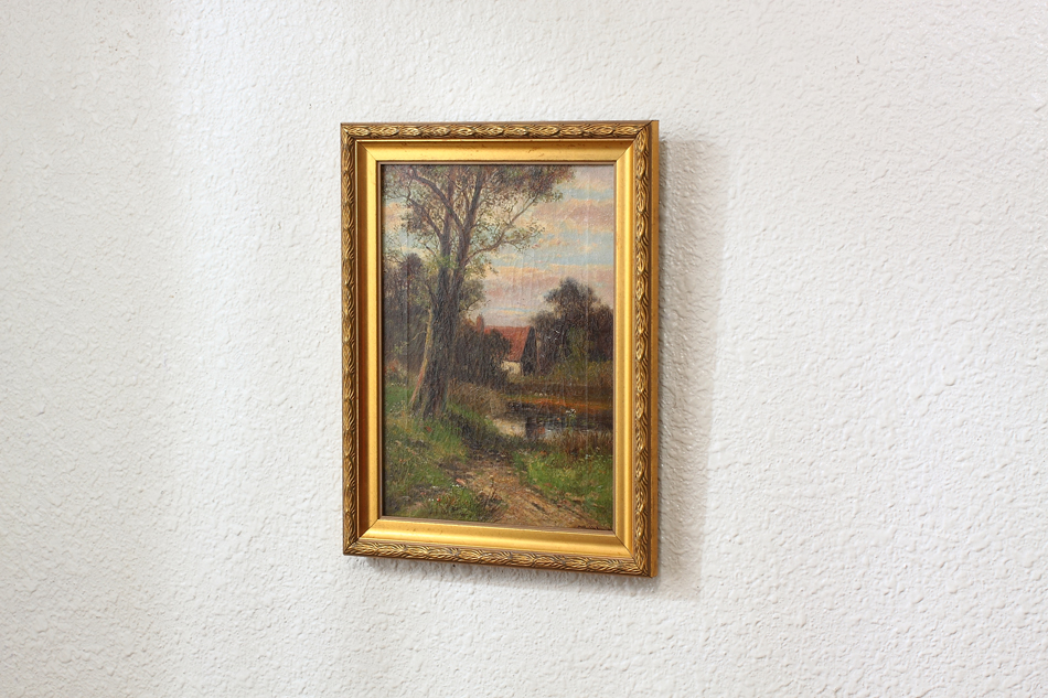 A house in the country / Oil painting