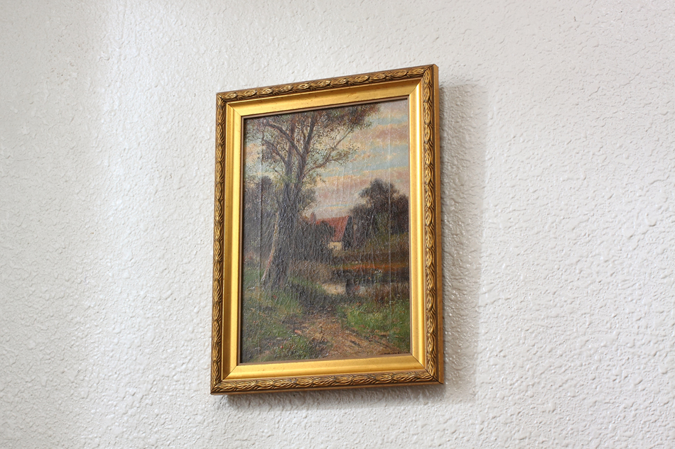 A house in the country / Oil painting