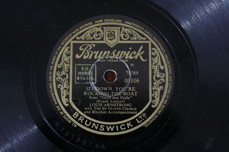 SPレコード盤　10インチ25cm ～LOUIS ARMSTRONG～