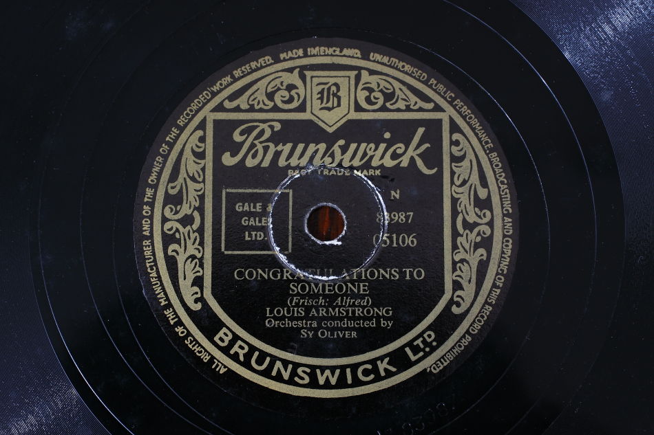 SPレコード盤　10インチ25cm ～LOUIS ARMSTRONG～