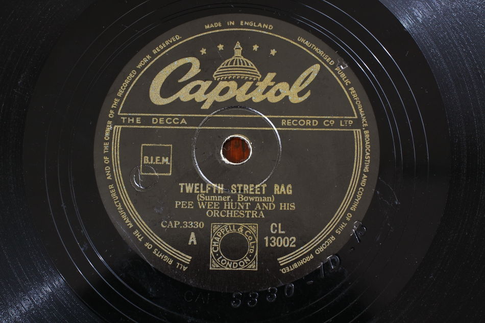 SPレコード盤　10インチ25cm ～PEE WEE HUNT～