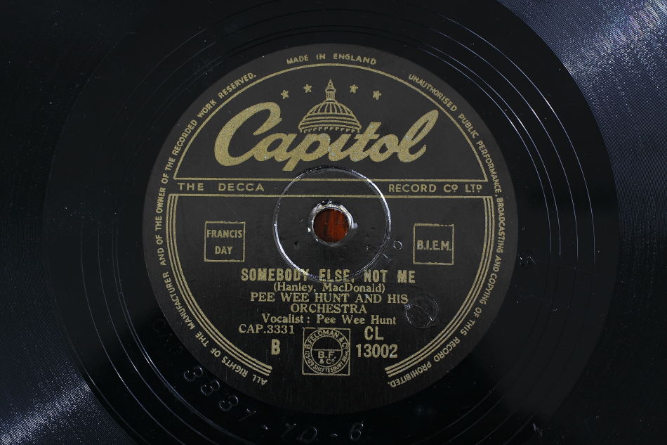 SPレコード盤　10インチ25cm ～PEE WEE HUNT～