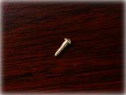 真鍮製ウッドスクリューラウンドヘッド (なべ頭マイナス木ねじ) 2g×3/8インチサイズ 200本入