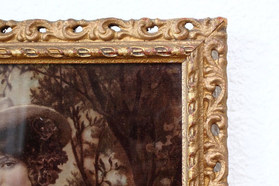A Lady wearing A Large Hat/ Crystolian Painting