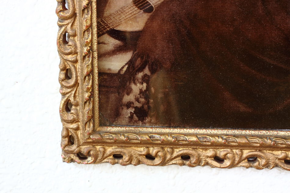 A Lady wearing A Large Hat/ Crystolian Painting