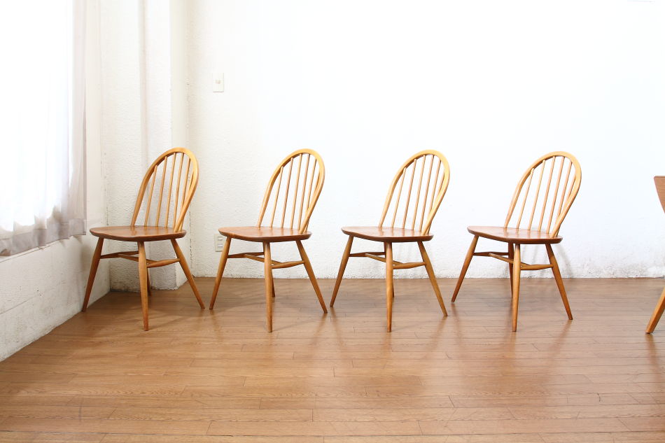 アーコールErcol ウィンザーダイニングチェア 4脚セット