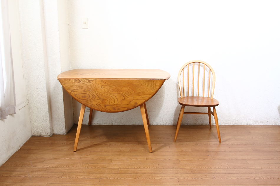 アーコールERCOL ウィンザーバタフライテーブル ブルーラベル
