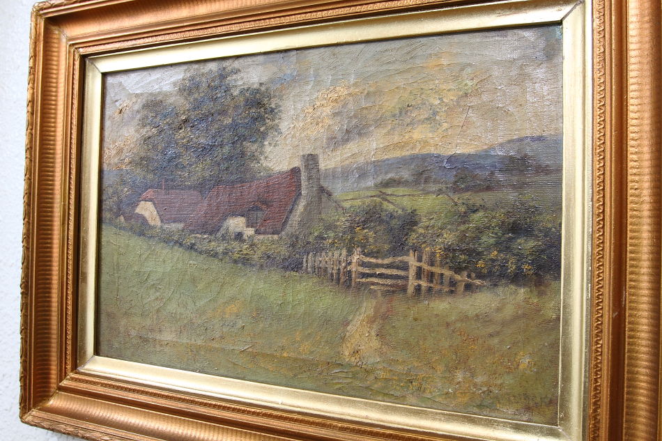 Rural Cottage / Oil painting