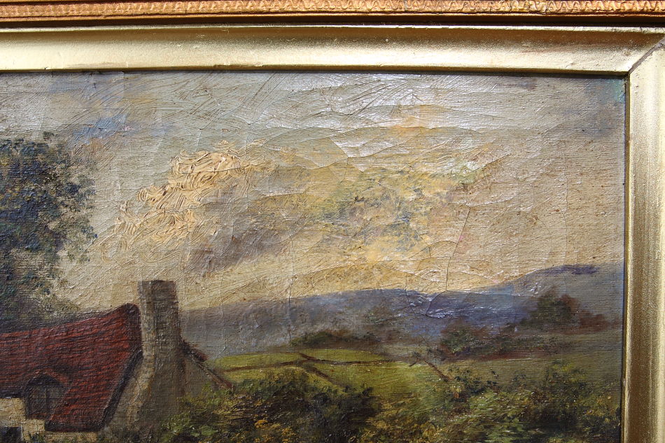 Rural Cottage / Oil painting