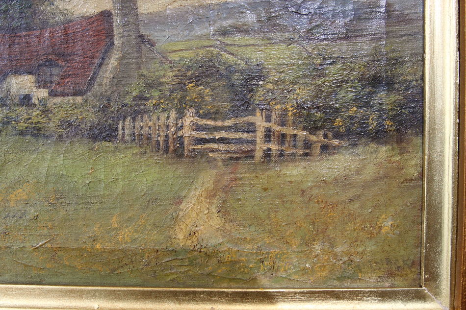 Rural Cottage / Oil painting