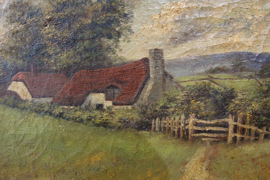 Rural Cottage / Oil painting