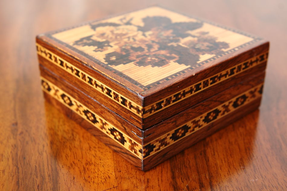 ローズウッド タンブリッジウェアTunbridge Ware ボックス