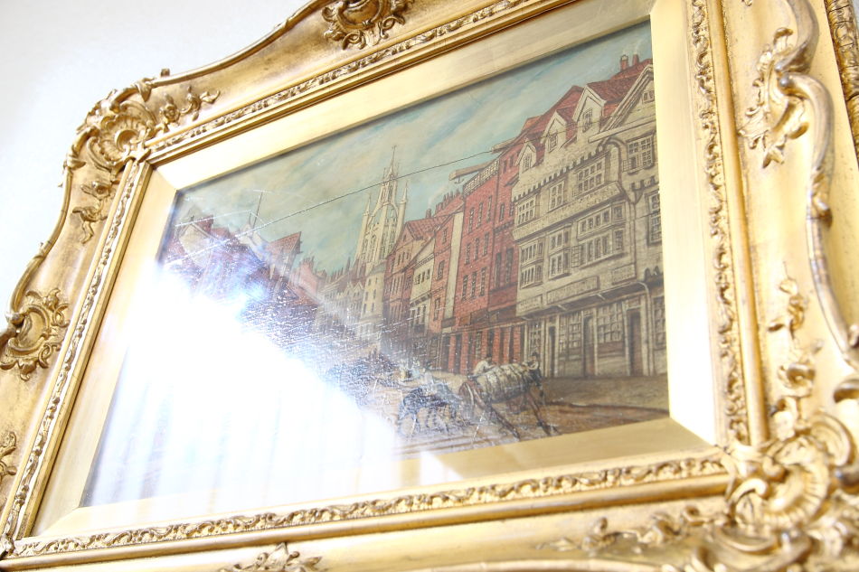 Newcastle Street Scene/ Oil painting