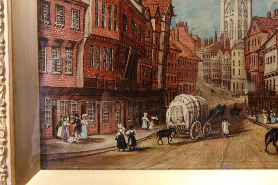 Newcastle Street Scene/ Oil painting