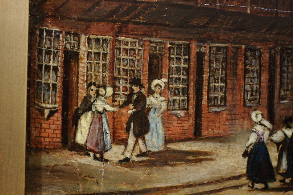 Newcastle Street Scene/ Oil painting