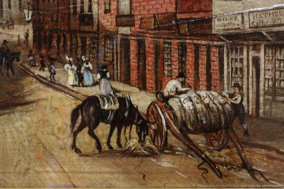 Newcastle Street Scene/ Oil painting