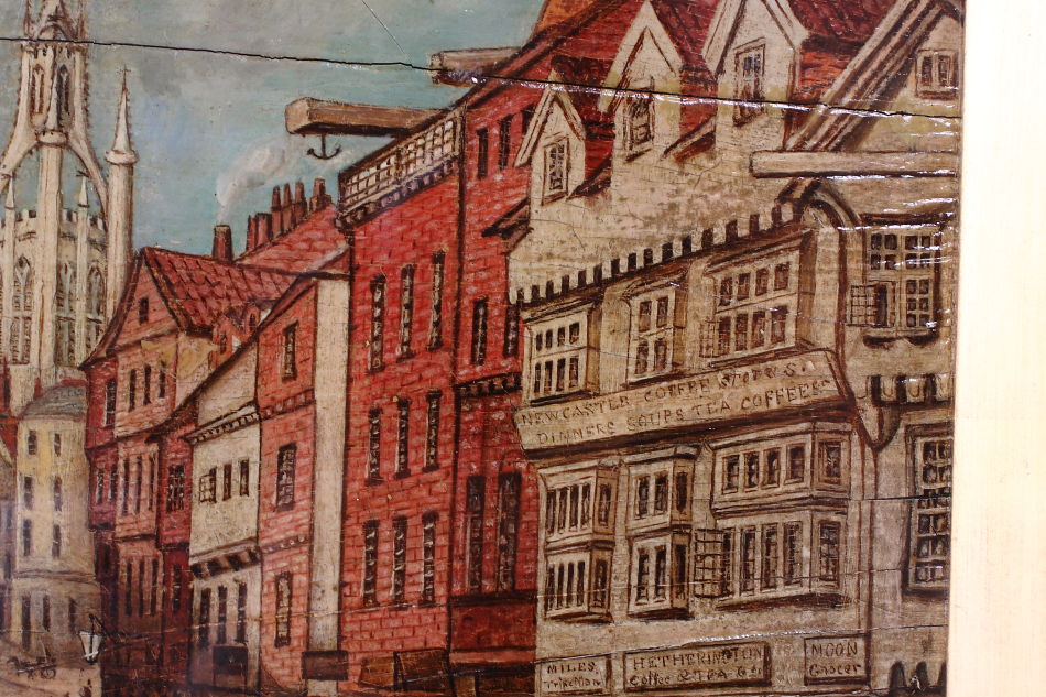 Newcastle Street Scene/ Oil painting