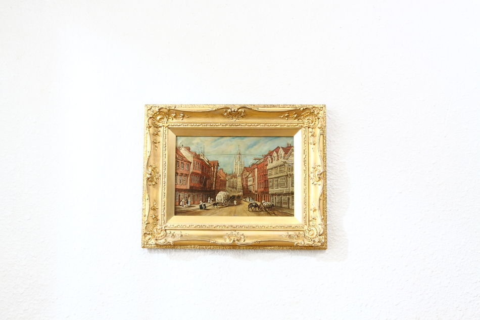 Newcastle Street Scene/ Oil painting