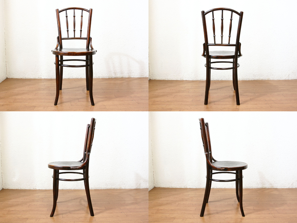 トーネットThonet No98スピンドルバックベントウッドチェア