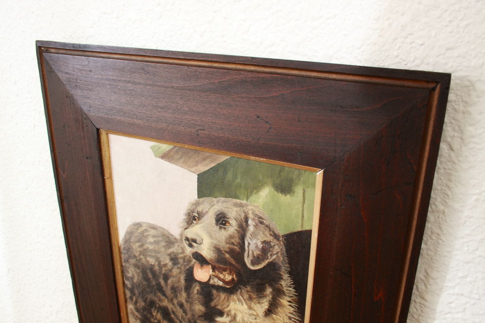 Victorian Portrait of a Dog / Oil painting