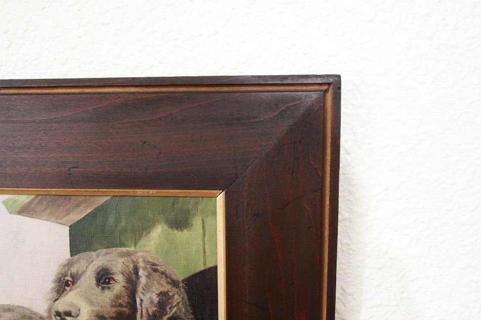 Victorian Portrait of a Dog / Oil painting