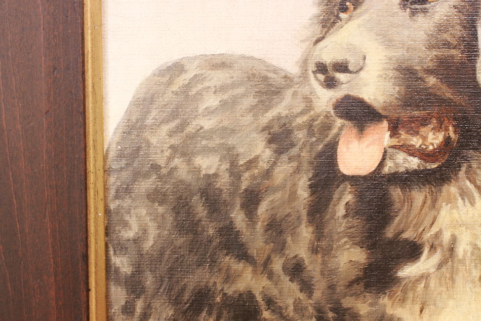 Victorian Portrait of a Dog / Oil painting