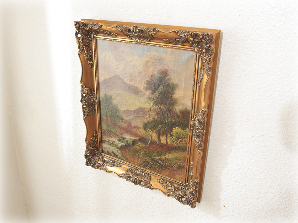 Landscape in the 19th century / Oil painting