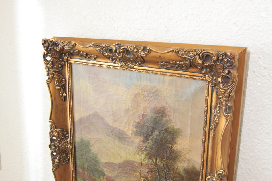 Landscape in the 19th century / Oil painting