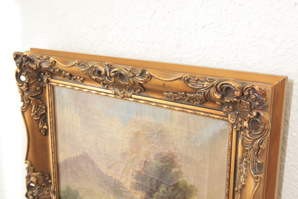 Landscape in the 19th century / Oil painting
