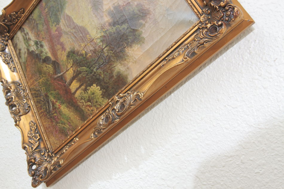 Landscape in the 19th century / Oil painting