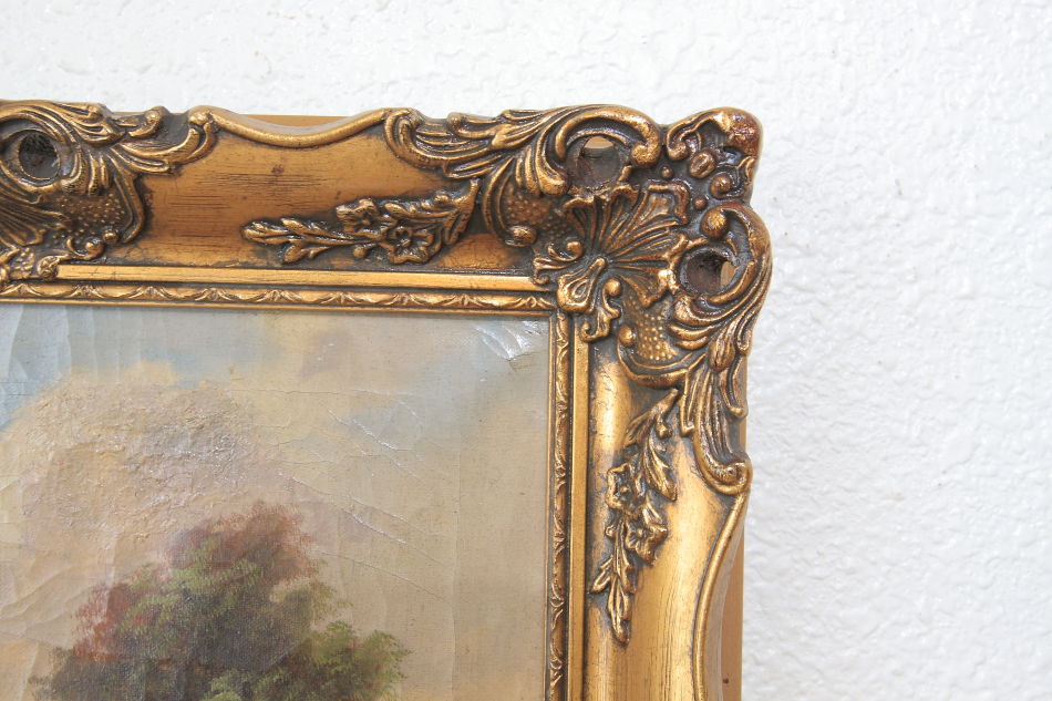 Landscape in the 19th century / Oil painting