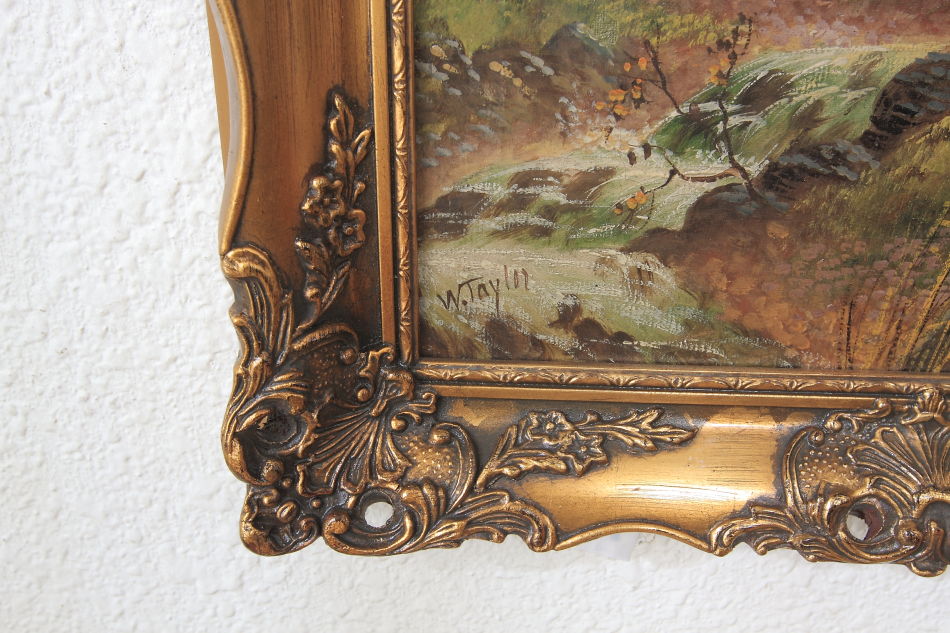 Landscape in the 19th century / Oil painting